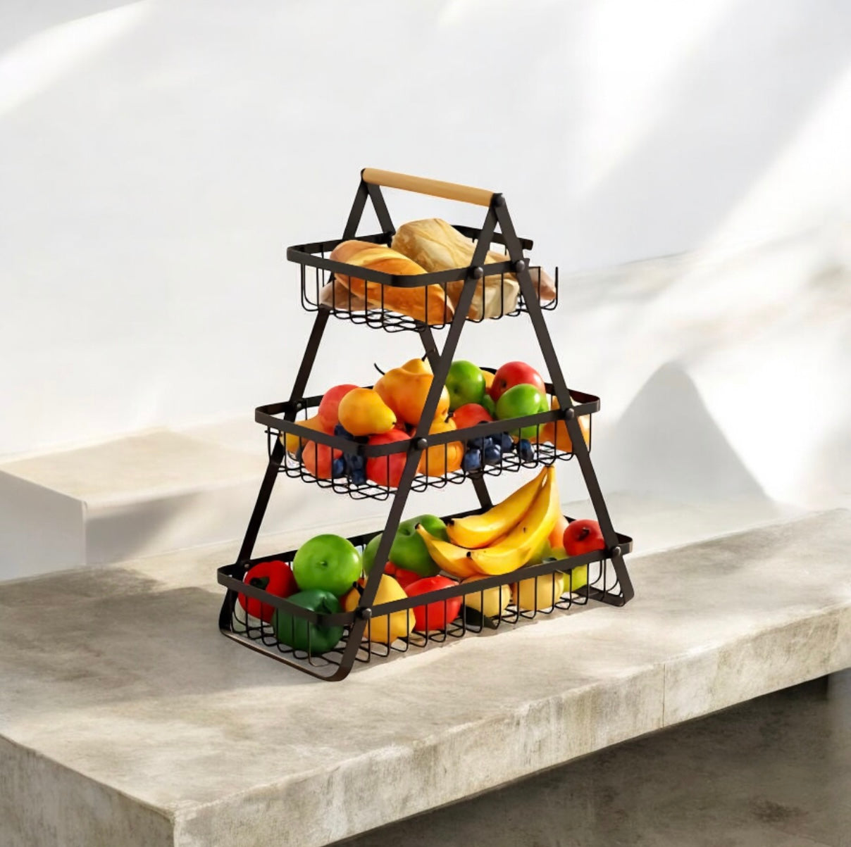 Fruit Basket Organizer 3 -Tier (D736)